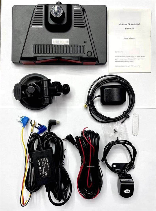 Center Console Suction 7-inch Dashcam - Gadget Aliens