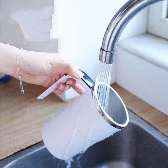 Electric Coffee Mug USB Rechargeable Automatic Magnetic Cup IP67 Waterproof Food-Safe Stainless Steel For Juice Tea Milksha Kitchen Gadgets - Gadget Aliens 