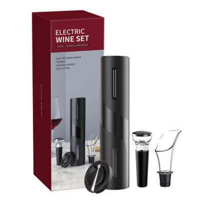 Electric Wine Opener Corkscrew Foil Cutter Set Automatic High-end Bottle Opener For Wine Kitchen Gadgets Can Opener - Gadget Aliens 
