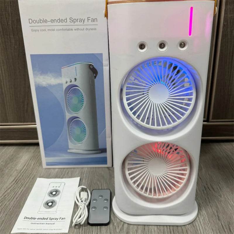 Double-ended Spray Humidifier Air Conditioner Hydrocooling Portable Air Cooler - Gadget Aliens 