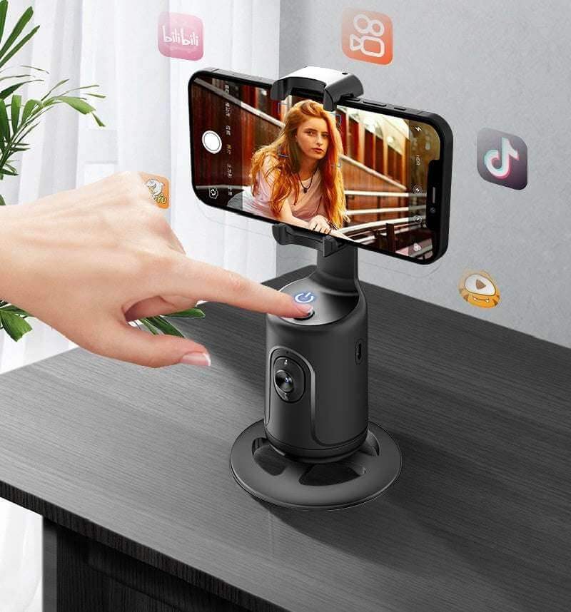360 Auto Face Tracking Gimbal AI Smart Gimbal Face Tracking Auto Phone Holder For Smartphone Video Vlog Live Stabilizer Tripod - Gadget Aliens