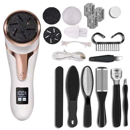 LCD Digital Display Electric Vacuum Cleaner Foot Scrubber Exfoliating Pedicure Beauty Supplies Gadgets - Gadget Aliens 