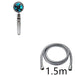 Propeller Driven Shower Head With Stop Button And Cotton Filter Turbocharged High Pressure Handheld Shower Nozzle - Gadget Aliens 
