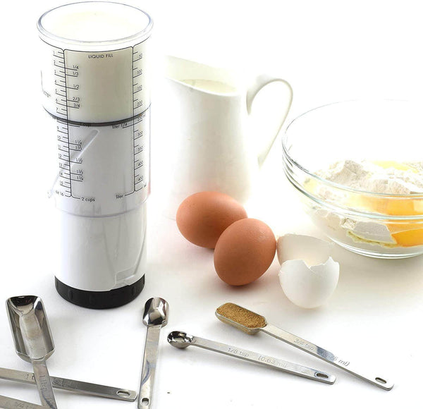 Plastic Rotating Adjustable Measuring Cups Kitchen Gadgets - Gadget Aliens 