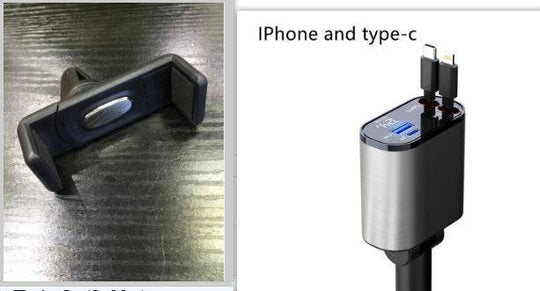 Metal Car Charger 100W Super Fast Charging Car Cigarette Lighter USB And TYPE-C Adapter - Gadget Aliens
