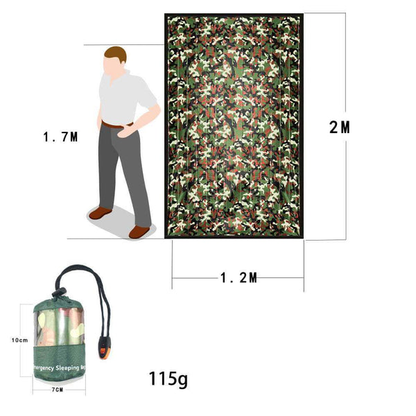 Outdoor Emergency Survival Sleeping Bag - Gadget Aliens