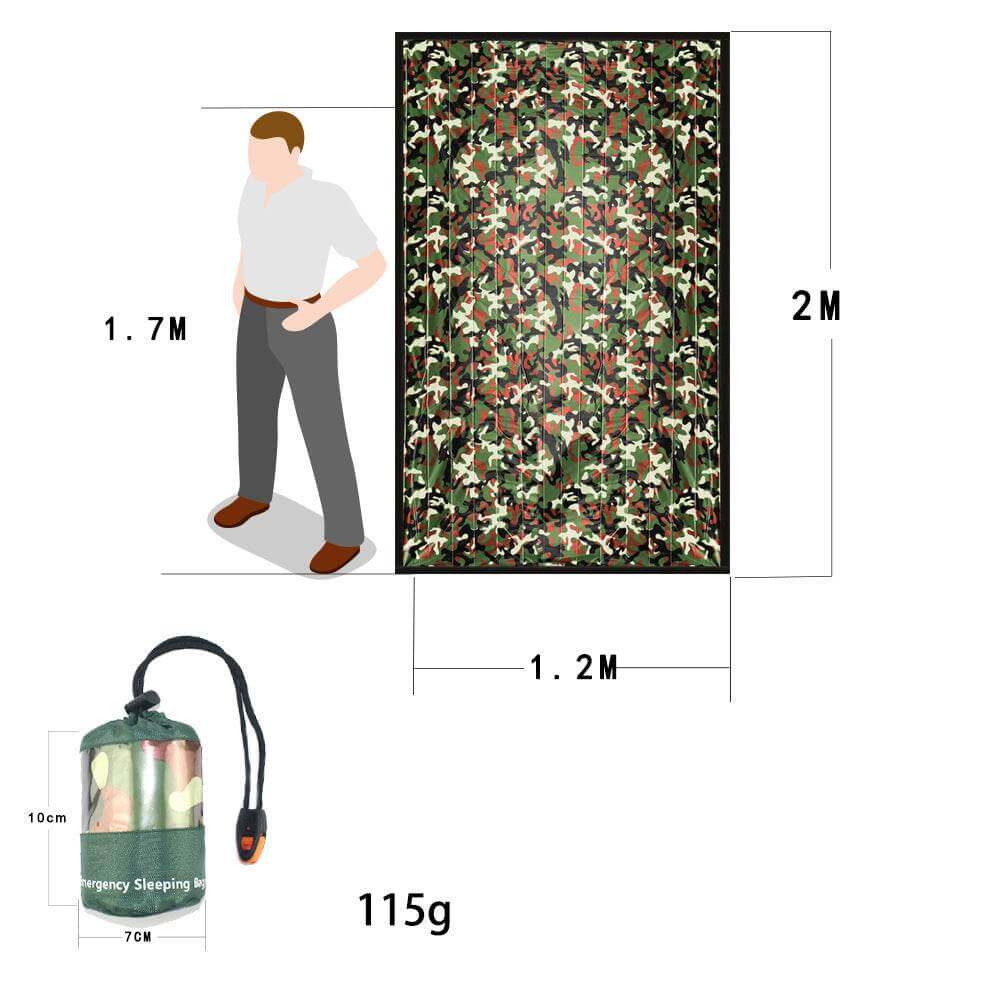 Outdoor Emergency Survival Sleeping Bag - Gadget Aliens 