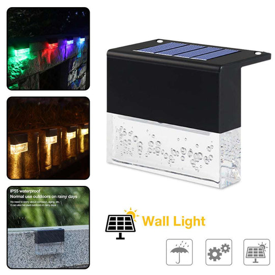 Solar Step Light – RGB Color-Changing Outdoor Lamp