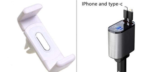 Metal Car Charger 100W Super Fast Charging Car Cigarette Lighter USB And TYPE-C Adapter - Gadget Aliens