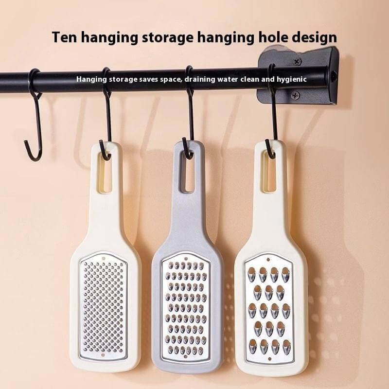 3 In 1 Cheese Grater Portable Handheld Stainless Steel Vegetable Grater Kitchen Tools Efficient Food Graters Home Kitchen Gadgets - Gadget Aliens 