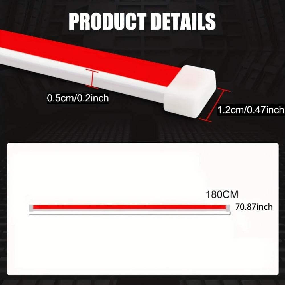 Upgrade Your Vehicle With A Universal 12V, 10W Start-Scan Car LED Hood Light White 70In Dynamic Daytime Running Light - Gadget Aliens