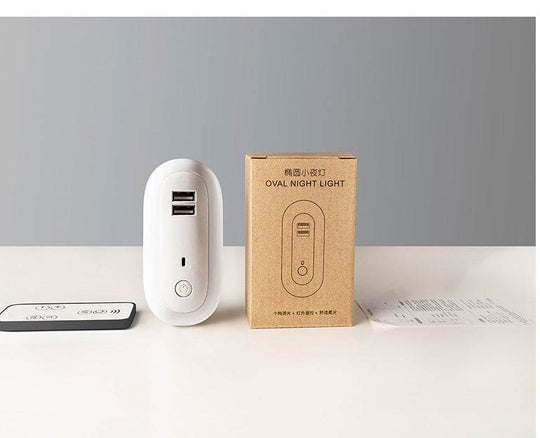 USB Remote Control Wall Lamp Timing Dimming Night Light Simple Bedroom Living Room Corridor LED Wall Lamp Socket - Gadget Aliens