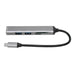 USB C Hub 5 in 1 Plug and Play Type C Hub Metal Electronics Type C Docking Station USB C Adapter for Windows for Linux Black - Gadget Aliens 