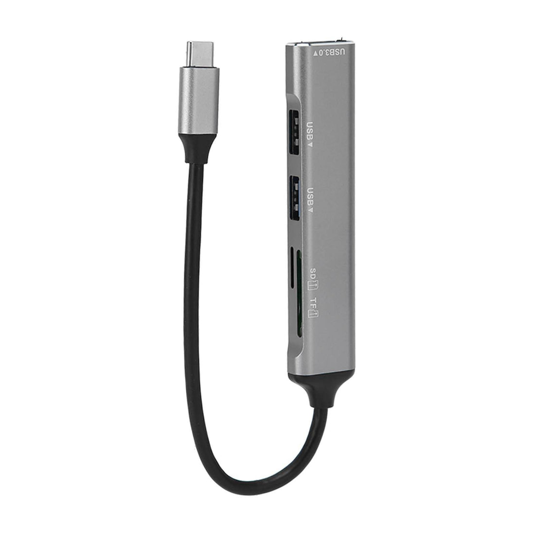 USB C Hub 5 in 1 Plug and Play Type C Hub Metal Electronics Type C Docking Station USB C Adapter for Windows for Linux Black - Gadget Aliens 
