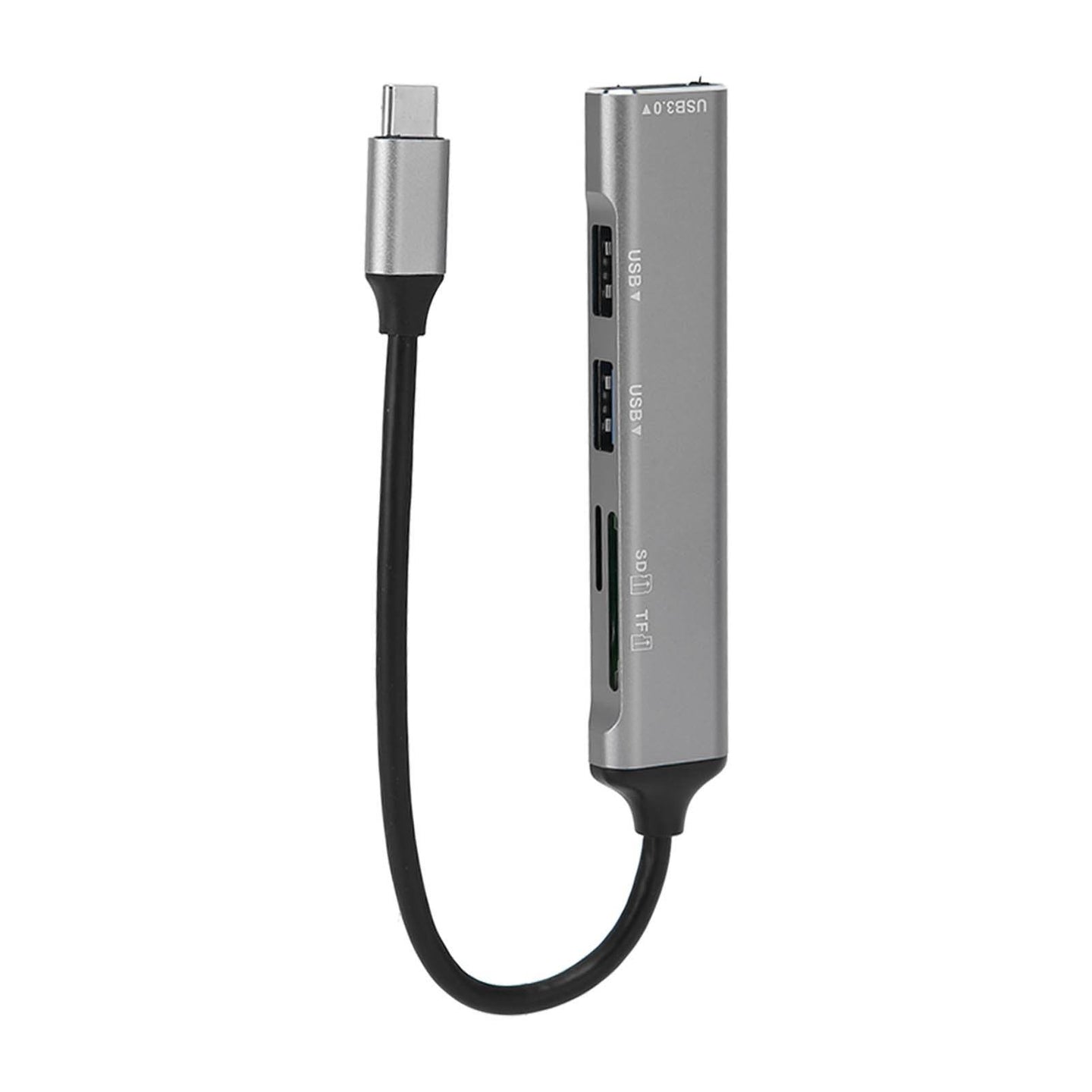 USB C Hub 5 in 1 Plug and Play Type C Hub Metal Electronics Type C Docking Station USB C Adapter for Windows for Linux Black - Gadget Aliens 