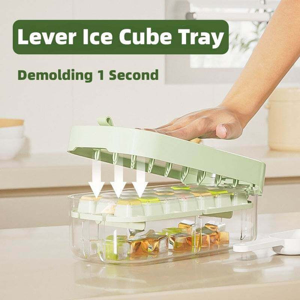 Ice Box Ice Cube Tray Grid High-Capacity Food Grade Kitchen Gadgets - Gadget Aliens