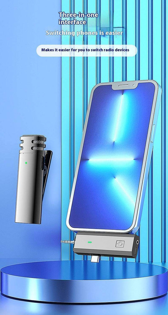 S17 Wireless Three-in-one Neckline Clip Microphone Receiver - Gadget Aliens