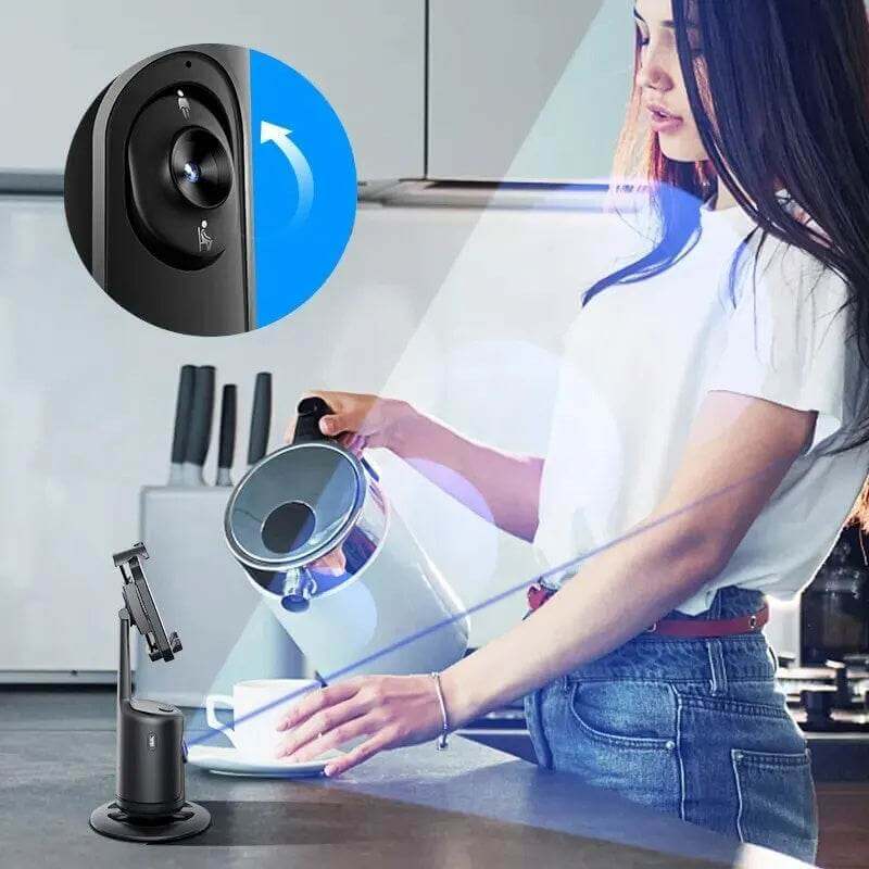 360 Auto Face Tracking Gimbal AI Smart Gimbal Face Tracking Auto Phone Holder For Smartphone Video Vlog Live Stabilizer Tripod - Gadget Aliens
