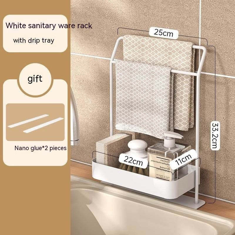 Rag Draining Kitchen Storage Rack Kitchen Gadgets - Gadget Aliens 