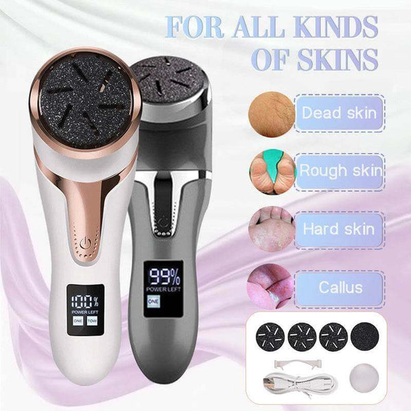 LCD Digital Display Electric Vacuum Cleaner Foot Scrubber Exfoliating Pedicure Beauty Supplies Gadgets - Gadget Aliens