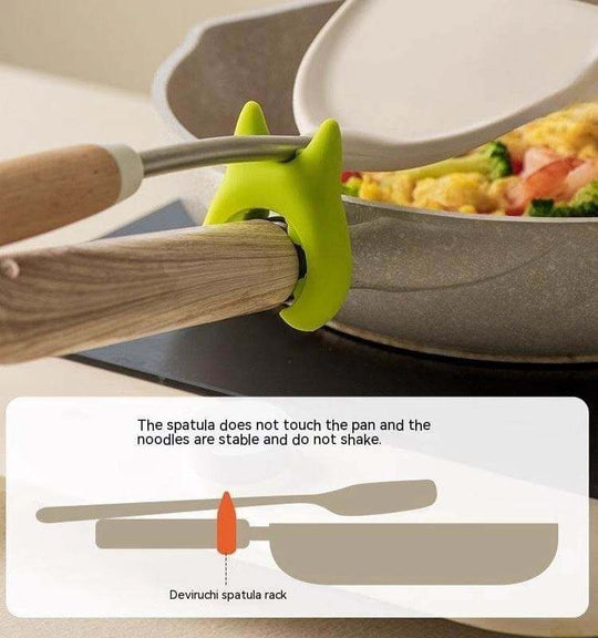 Multifunctional Spatula Holder Silicone Anti-overflow Spoon Holder Cooking Pot Anti-scalding Clip Kitchen Gadgets - Gadget Aliens 
