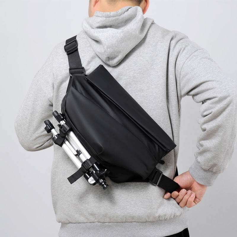 Functional Crossbody Bag Men Cool Motorcycle Sling Backpack Shoulder Chest Bag - Gadget Aliens 