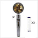 Propeller Driven Shower Head With Stop Button And Cotton Filter Turbocharged High Pressure Handheld Shower Nozzle - Gadget Aliens 