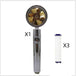 Propeller Driven Shower Head With Stop Button And Cotton Filter Turbocharged High Pressure Handheld Shower Nozzle - Gadget Aliens 