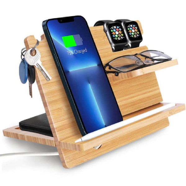 Organize And Store Wooden Phone Accessories - Gadget Aliens 