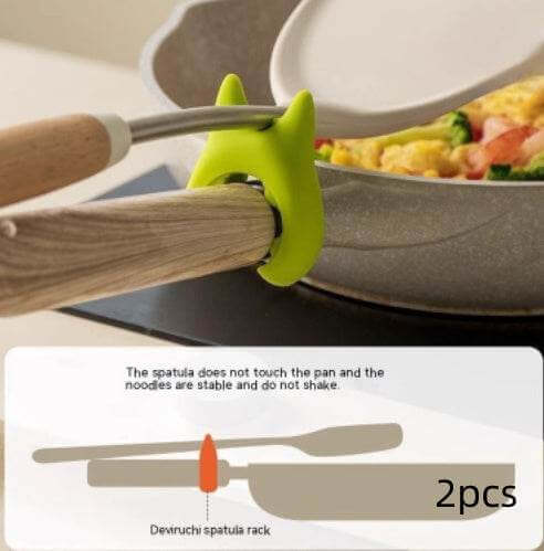 Multifunctional Spatula Holder Silicone Anti-overflow Spoon Holder Cooking Pot Anti-scalding Clip Kitchen Gadgets - Gadget Aliens