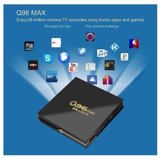 Q96 MAX S905 Android Video BOX 4K Set-top BOX TV BOX Network Set-top BOX TV BOX - Gadget Aliens