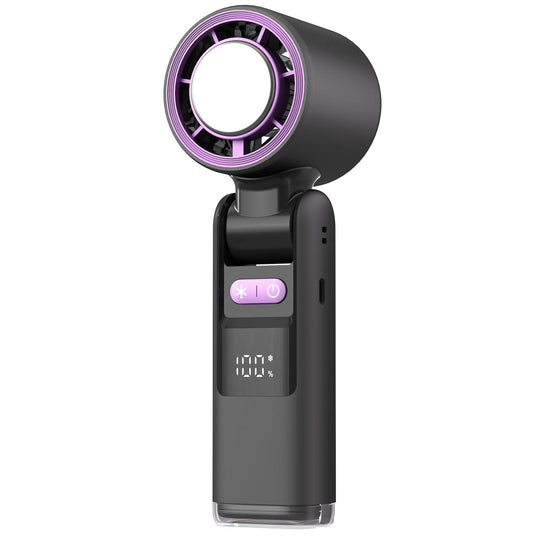 Turbos Chilled Ice Sensation Cold Fan Super Mini Turbos Speed Fan USB Powered Digital Display For Outdoor Camping Travel - Gadget Aliens