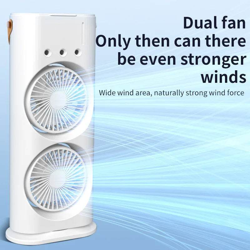 Double-ended Spray Humidifier Air Conditioner Hydrocooling Portable Air Cooler - Gadget Aliens 