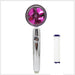 Propeller Driven Shower Head With Stop Button And Cotton Filter Turbocharged High Pressure Handheld Shower Nozzle - Gadget Aliens 