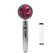 Propeller Driven Shower Head With Stop Button And Cotton Filter Turbocharged High Pressure Handheld Shower Nozzle - Gadget Aliens 