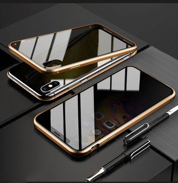 Phone Case Anti-Peep Magnetic Protective Shell Magnetic Privacy Glass Case For Phone - Gadget Aliens 
