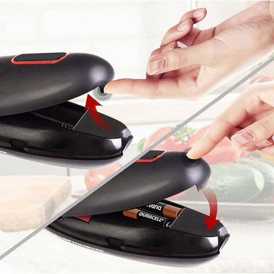 Electric Can Opener Automatic Jar Bottle Can Machine One Touch Portable Kitchen Hand Free Opening Opener Tool Gadgets - Gadget Aliens 