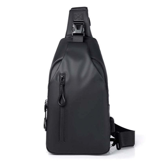 Black Sling Crossbody Backpack Shoulder Bag For Men Chest Bag - Gadget Aliens 