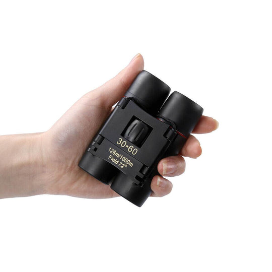 Binoculars 30x60 Zoom Travel Compact Folding Telescope Hunting Day Night Outdoor Small Pocket Binoculars Compact Adults, Mini Kids Binoculars Boys For Bird Watching, Concert Theatre Opera - Gadget Aliens