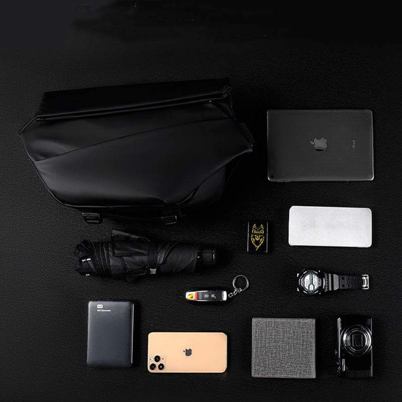 Functional Crossbody Bag Men Cool Motorcycle Sling Backpack Shoulder Chest Bag - Gadget Aliens 