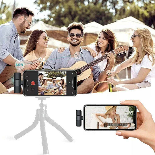 Pro Wireless Lavalier Microphone for iPhone, iPad - Omnidirectional - Gadget Aliens