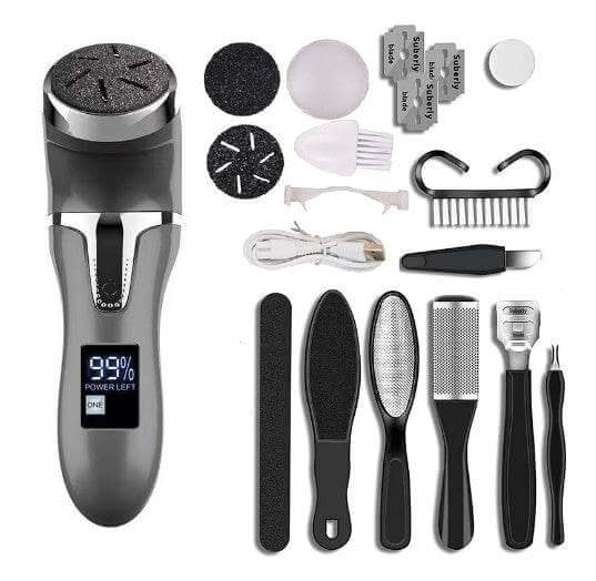 LCD Digital Display Electric Vacuum Cleaner Foot Scrubber Exfoliating Pedicure Beauty Supplies Gadgets - Gadget Aliens 