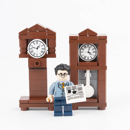 Furniture Decoration Printing Clocks Watches Clocks Building Scenes Small Particle Building Blocks - Gadget Aliens 