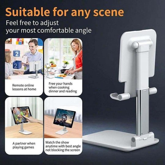 Cell Phone Stand Desktop Holder Tablet Stand Mount Mobile Phone Desktop Tablet Holder Table Cell Foldable Extend Support Desk Mobile Phone Holder Stand - Gadget Aliens