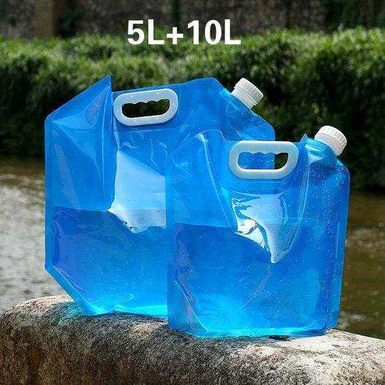 PVC Outdoor Camping Hiking Foldable Portable Water Bags Container - Gadget Aliens 