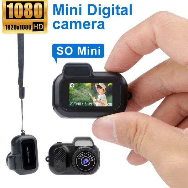 Retro Mini Camera With Screen Indoor Home Outdoor 1080p HD Portable Very Small Camera Video Support Holiday Gifts - Gadget Aliens 