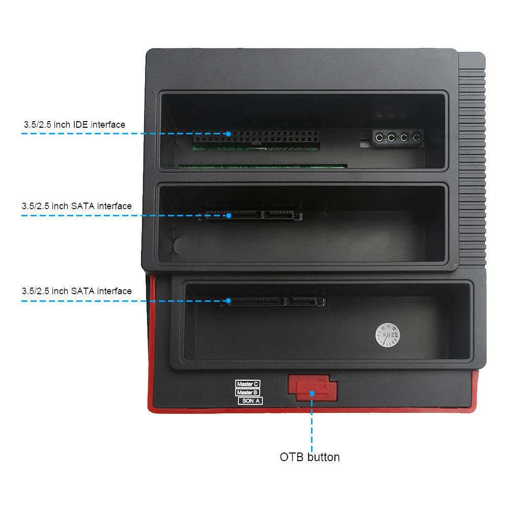 Hard Disk Box Clone Copy Backup Device - Gadget Aliens 