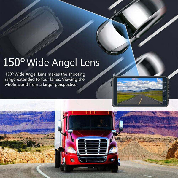Car Camera Recorder Dual Front And Rear HD 1080P Dash Cam Night Vision - Gadget Aliens