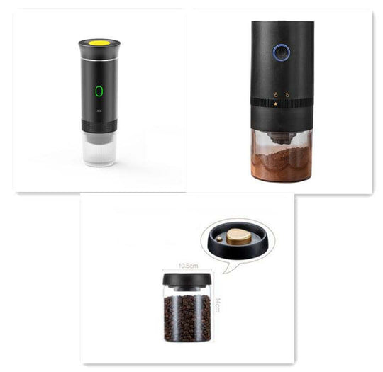 Electric Grinder Coffee Travel Handy 3 In1 Espresso Portable Coffee Espresso Maker Machine Cafe Portable Capsule Coffee Machine Kitchen Gadgets - Gadget Aliens
