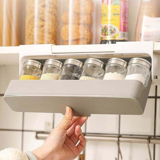 Seasoning Bottle Kitchen Hanging Storage Rack Household Punch-free Kitchen Gadgets - Gadget Aliens